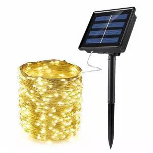 태양광 LED 300구 와이어 전구(30m) (웜색)