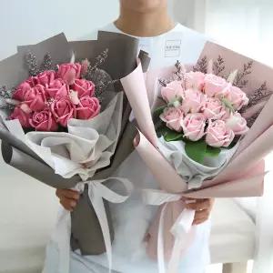 더봄 비누 꽃다발 10송이 장미 졸업식 발표회 학예회 연주회 여자친구꽃선물