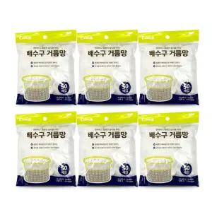 이지앤 배수구 거름망 50매 6개 배수구망 씽크대망 음식물거름망 싱크대망