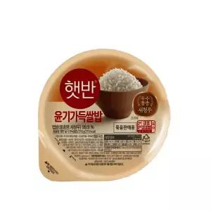 햇반 백미 즉석밥 윤기가득쌀밥 210g 24개