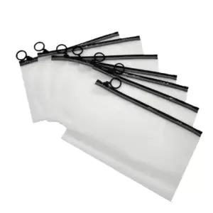 반투명 블랙 링 지퍼백 23cmx14cm