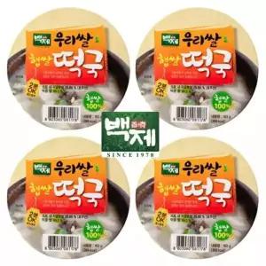 백제푸드 백제 우리쌀 즉석 떡국 163g x 16개