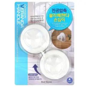 현관 손잡이 샤시 2P 베란다 여닫이 홈홈 흡착판 창문 유리 강화 문고리