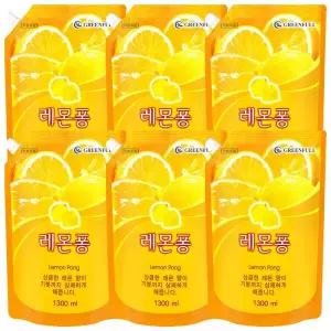 레몬퐁 주방세제 1300ml x 6개