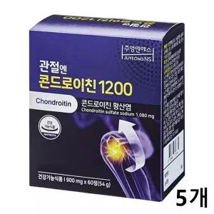 주영엔에스 관절엔 콘드로이친 1200 900mg x 60정 5개