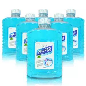 애니가글 스페아민트 1.5L x 6개 대용량/가글/가그린