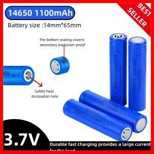14650 3.7V 1100mAh 충전식 리튬 배터리, Icr14650 호환, 전동 칫솔, 손전등, 마이크용