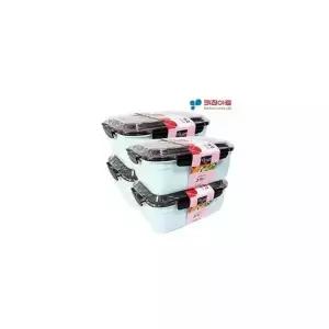키친아트 다담채 스텐칼라 핸디형 밀폐용기2호2.9L-4개