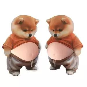 강아지 쫀득뱃살 시바견 도어가드 문콕방지 고양이 말랑뱃살