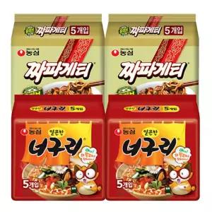 이지하우스 짜파게티10봉+얼큰한너구리10봉 총 20봉 910643