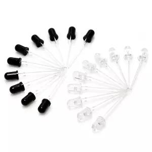 Arduino용 Gikfun 5mm 940nm LED 적외선 송신기 및 수신기 다이오드 (20개입) EK8443