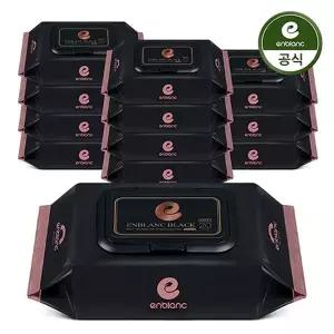 [NS홈쇼핑]앙블랑 물티슈 78평량 세이프 블랙 휴대캡형 20매X12팩[36107691]