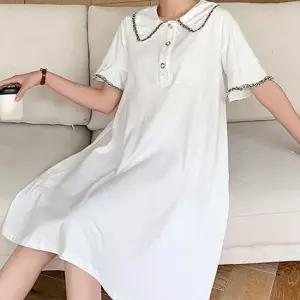 오너클랜 퍼프 소매 디테일 원피스 임산부 데일리 꾸안꾸 임부 여성원피스 카라원피스
