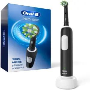 Oral-B Pro 1000 충전식 전동 칫솔 블랙