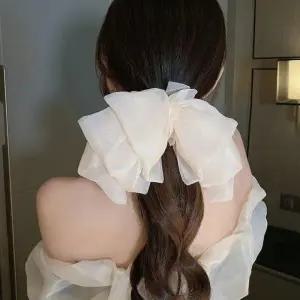 감성 리본헤어핀 봄여름 세련된 빈티