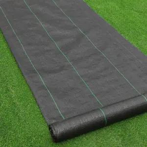 고아시스 잔디 잡초 차단 제어 패브릭 접지 커버 멤브레인 가든 조경 진입로 블록 부직포 헤비 듀티 125gsm