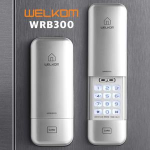 웰콤 WRB300 / 솔리티 최신형 디지털 현관문도어락 번호키 전자키 / 비밀번호+카드키 / 자가 교체