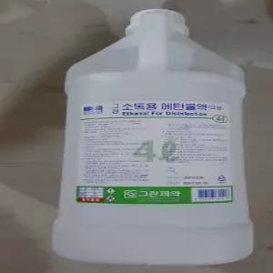 그린 소독용 에탄올 83프로 4리터 4개/소독/그린제약