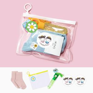 어린이 양말 지퍼백 비눗방울 포장 선물 스티커 어린이집 유치원 단체 행사 답례품 구디백