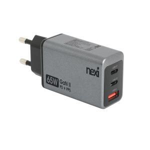 NEXI UFC65W 3포트 65W GaN II USB PD-PPS 초고속 멀티충전기 (NX1282)