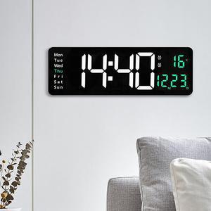 넥스원 LED 크로노그래프 디지털 직사각벽시계