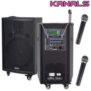 EG-615 카날스 충전식 앰프 600W, 2채널 마이크, 블루투스, USB, 에코 녹음
