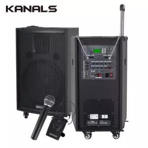 그레이스 EG-615 이동식 충전 앰프스피커 무선마이크2개 600와트 GRACE KANALS