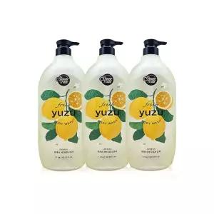 샤워메이트 바디워시 1200ml 유자 3개