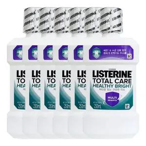 리스테린 토탈케어 헬씨브라이트 250ml X 6개