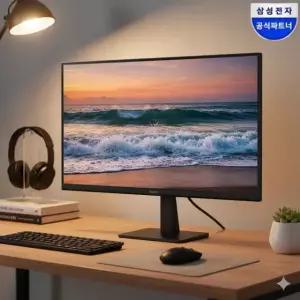 삼성 (27인치)모니터 68.6cm LS27D300G IPS 평면 광시야각 듀얼 사무실