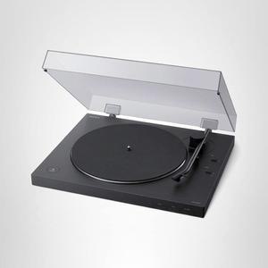 소니 PS-LX310BT 벨트 드라이브 턴테이블: 블루투스 및 USB 출력 블랙이 포함된 완전 자동 무선 비닐 레코드 플레이어