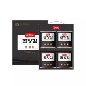 맛있는家 곱창김 캔김 30g x 4캔 선물세트 명절선물 캔김 김선물세트