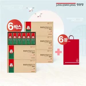 정관장 홍삼진고 데일리스틱 6박스(180포)+쇼핑백 6장