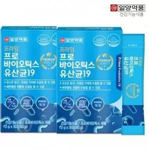 일양약품 프라임 프로바이오틱스 유산균19 60g (2gx30포) 1+1 총2개
