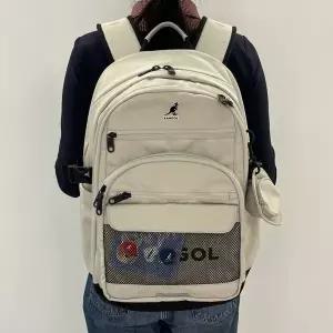 [국내정식매장] 캉골 가방 Kangol 아이콘 스파크 백팩 1486 라이트그레이 책가방