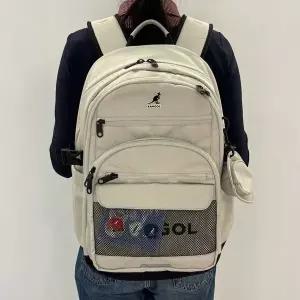 [국내정식매장] 캉골 가방 Kangol 아이콘 스파크 백팩 1486 라이트그레이 책가방