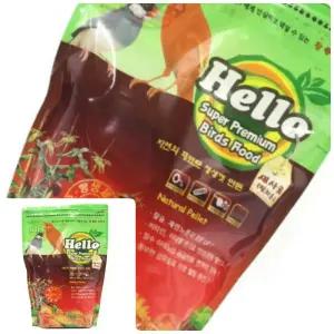 큐모아리빙 Hello 프리미엄 새사료 핀치류전용 1Kg 참새모이 사랑앵무모이 모란앵무먹이