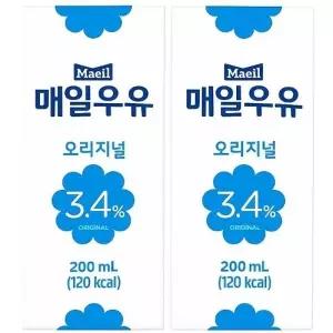 매일우유 오리지널 멸균 200ml 48팩