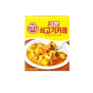 오뚜기 3분 쇠고기카레 200g 24개