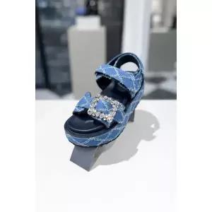 슈콤마보니 쥬얼리 버클 샌들 블루 DG2AM25017BLU 648697