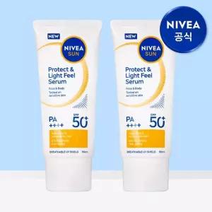 [eTV]니베아 선 프로텍트 앤 라이트 필 퍼펙트 선 세럼 SPF50+ PA+++ 90ml 2개