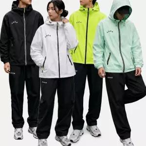 ROKA 로카 남녀공용 초경량 레인웨어 세트 4color (파우치포함)/ 빛반사 골프우비 상하의 비옷 등산