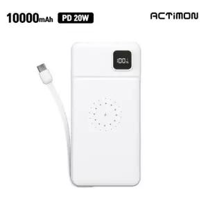 보조배터리 고속 엑티몬 [후니케이스] 무선 10000mAh M-PWQ-PD10000-CPIN