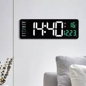 넥스원 LED 크로노그래프 디지털 직사각벽시계 4컬러