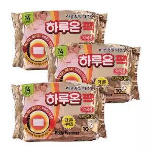 하루온팩 30매 대형 붙이는 핫팩찜질팩 군인핫팩 손핫팩 귀도리 발바닥핫팩