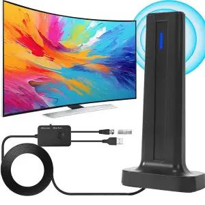 dmb안테나 스마트 TV용 디지털 TV 안테나 실내 장거리 수신 HDTV 안테나는 스틱 베이스로 4K 1080p를 지원