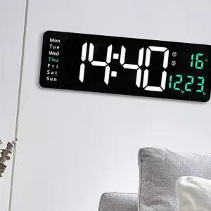 (다올)LED 디지털 크로노그래프 직사각벽시계 4컬러