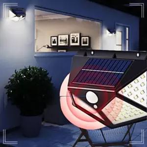 IP65 100LED 모션센서 3모드 벽부등 태양광충전