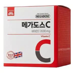[셀러허브]고려은단 메가도스C 비타민C 2000mg X 100포 한국 비타민 분말형 스틱 (S48336171)