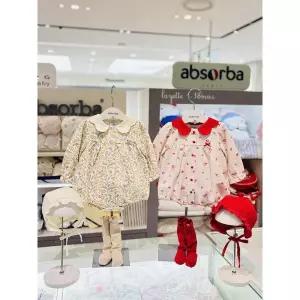 [압소바](의정부점)(압소바 26년FW 말띠쌍둥이임신출산축하선물)샤르망우주복+보넷+양말 2벌 세트(AB265...